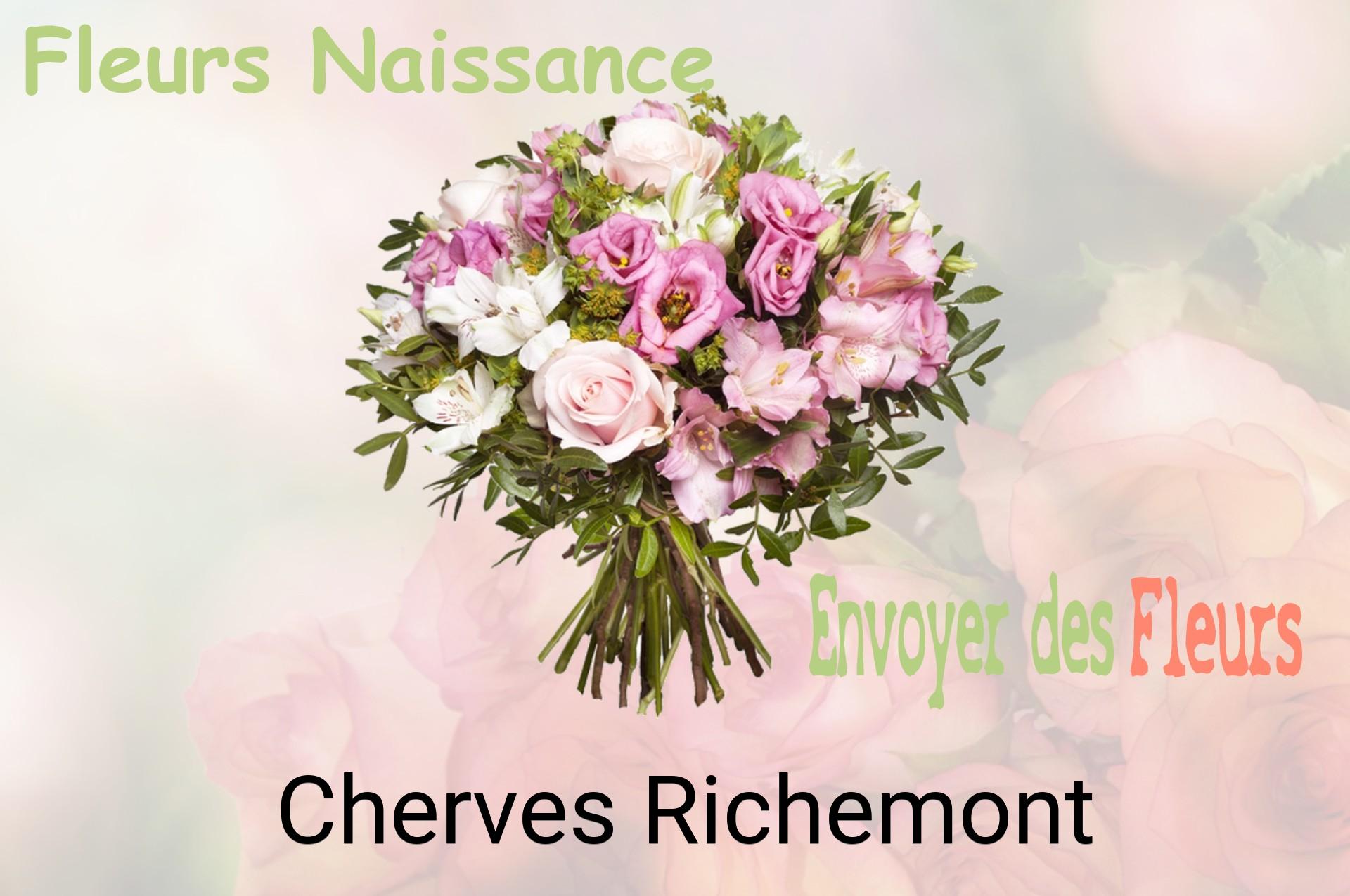 Bouquet de fleurs de naissance livré à Cherves-Richemont